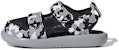 (PS) adidas Comfort Kasual Sukan Sandal Hitam Kelabu 'Black Gray' GZ1307