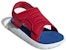 (PS) Sandal adidas Comfort C Tapak Lembut Mesra Sukan Merah Biru Putih EG2234