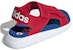 (PS) Sandal adidas Comfort C Tapak Lembut Mesra Sukan Merah Biru Putih EG2234