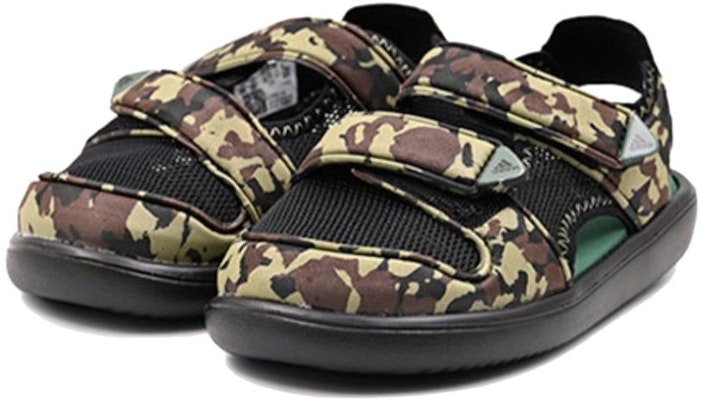 (Preschool) adidas Comfort Sandals Camouflage 'Brown' HP6790 Lookbook (Preschool) adidas Comfort Sandals Camouflage 'Brown' HP6790