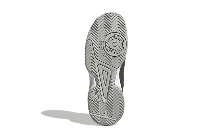 (PS) adidas Court Stabil K 'Gray Orange White' 圖 6