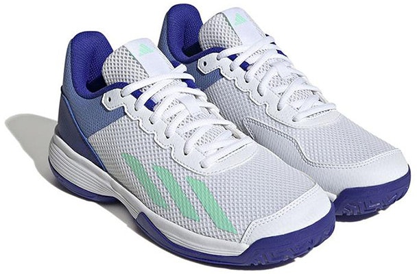 (Youth) adidas Courtflash Tennis 'White Lucid Blue' HP9715 Lookbook (Youth) adidas Courtflash Tennis 'White Lucid Blue' HP9715