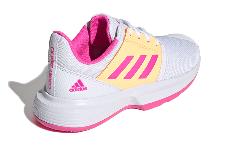 Shop (PS) adidas Courtjam J ''Wit Roze Geel'' FX1490