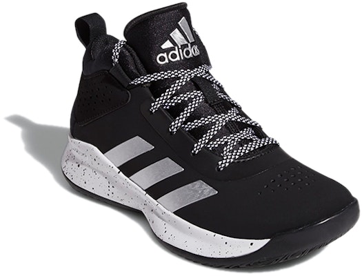 (Preschool) adidas Cross 'Em Up 5 J Wide 'Black Silver Metallic' FZ1473 Lookbook (Preschool) adidas Cross 'Em Up 5 J Wide 'Black Silver Metallic' FZ1473