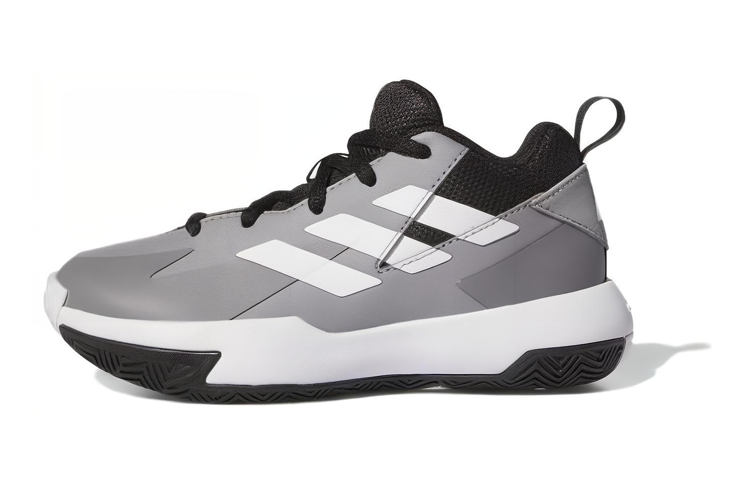 (Preschool) adidas Cross 'Em Up Select Mid C 'Grey Black' IF0828