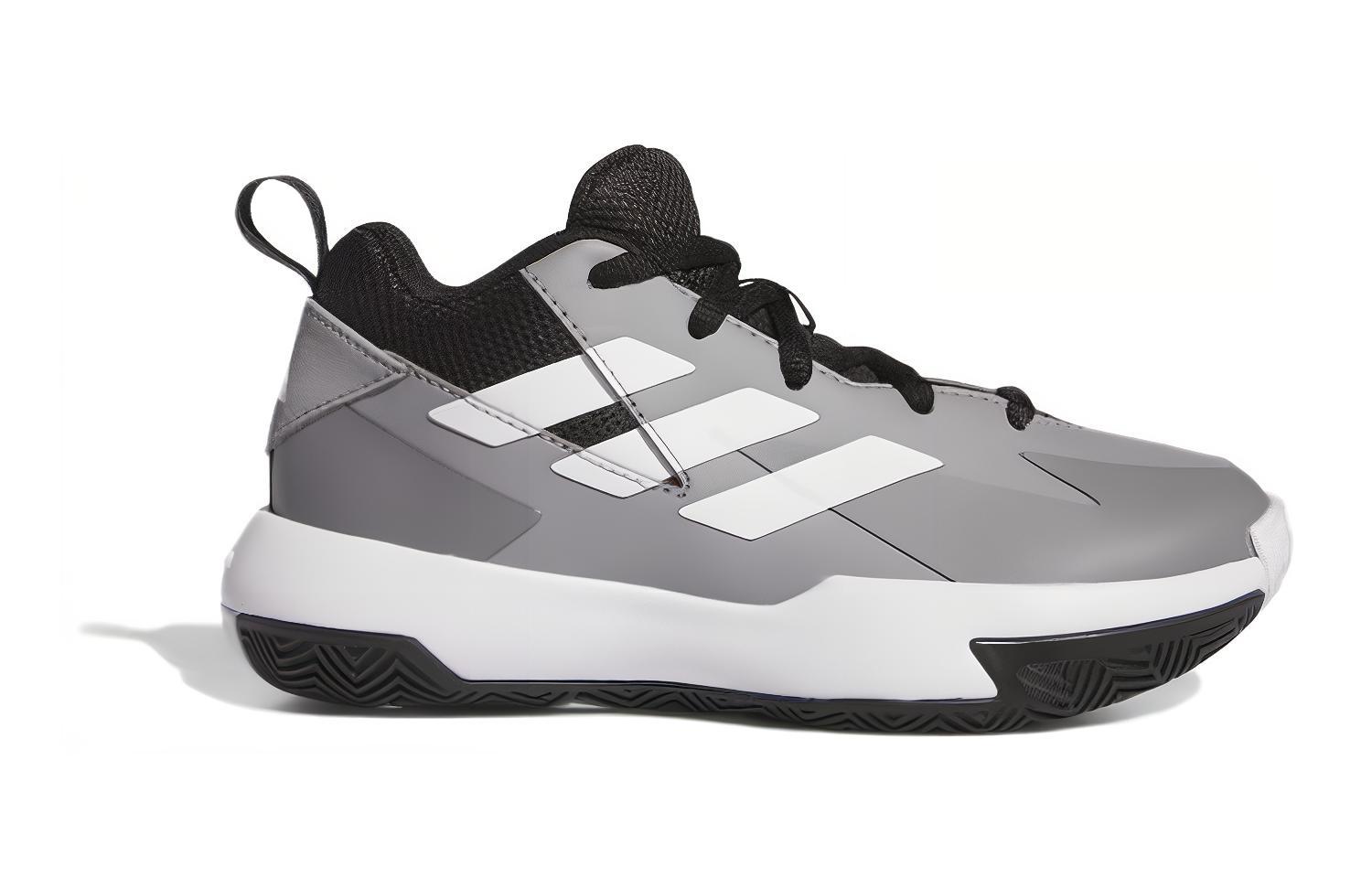 Order 兒童 adidas Cross Em Up SELECT 舒適百搭 中幫 兒童籃球鞋 灰白色