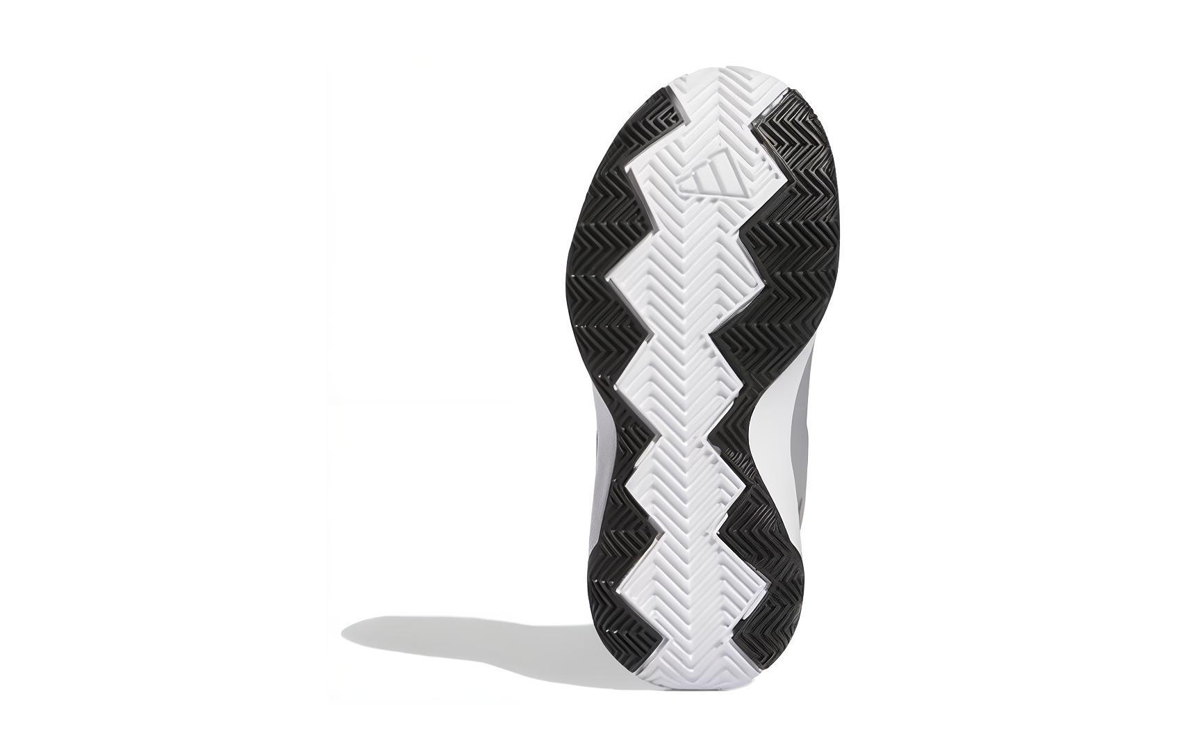 Shop 兒童 adidas Cross Em Up SELECT 舒適百搭 中幫 兒童籃球鞋 灰白色