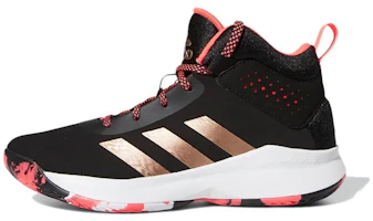 (Preschool) adidas Cross Em Up 5 K 'Black Gold White' FV7430 (Preschool) adidas Cross Em Up 5 K 'Black Gold White' FV7430