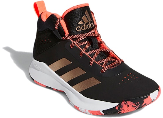 (PS) adidas Cross Em Up 5 K 'Hitam Emas Putih' FV7430 Lookbook (PS) adidas Cross Em Up 5 K 'Hitam Emas Putih' FV7430