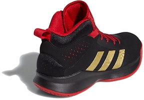 兒童 adidas Cross Em Up 5 高筒復古籃球鞋 黑紅金 Shop 兒童 adidas Cross Em Up 5 高筒復古籃球鞋 黑紅金