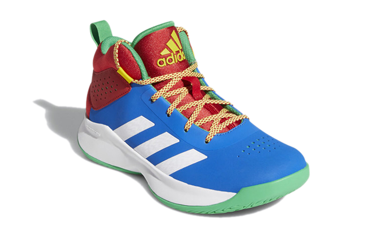 Lookbook (PS) adidas Cross Em Up 5 Wide K ''Blauw Rood'' FZ1471