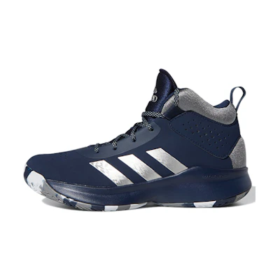 (Youth) adidas Cross Em Up 5 Wide K 'Blue White Gray'