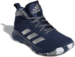 兒童 adidas Cross Em Up 5 寬版 K 藍 Lookbook 兒童 adidas Cross Em Up 5 寬版 K 藍