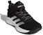(PS) adidas Cross Em Up 5 Slip On 'Hitam Metalik Perak Putih Kasut' Lelaki Lebar S29006