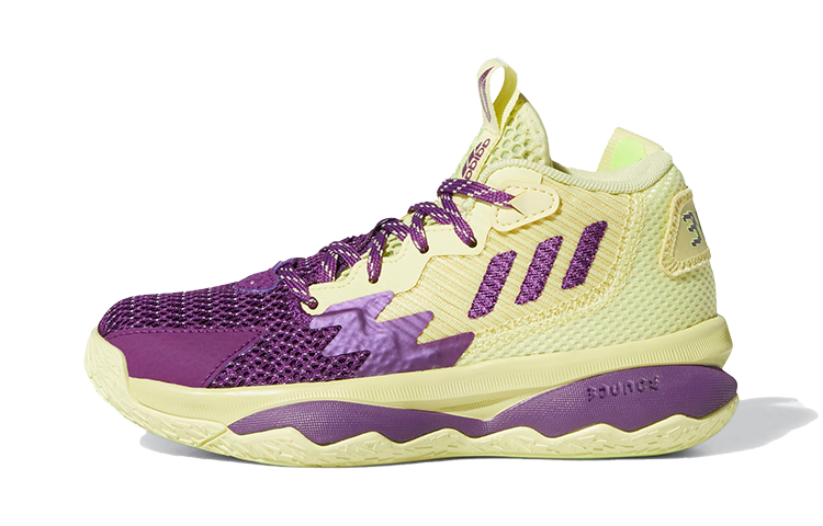 Buy 【BP幼童】adidas Dame 8 耐磨低筒實戰籃球鞋 紫黃色