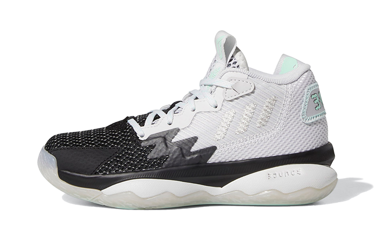 (Preschool) adidas Dame 8 'White Black' GW8708