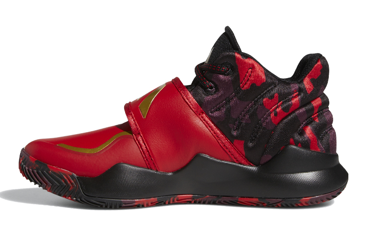 (Preschool) adidas Deep Threat J 'Red Black Gold' FV2276