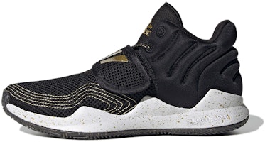 (Preschool) adidas Deep Threat Primeblue J 'Black Gold Metallic Splatter' S29014 (Preschool) adidas Deep Threat Primeblue J 'Black Gold Metallic Splatter' S29014
