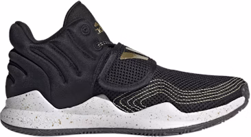 (Preschool) adidas Deep Threat Primeblue J 'Black Gold Metallic Splatter' S29014 (Preschool) adidas Deep Threat Primeblue J 'Black Gold Metallic Splatter' S29014