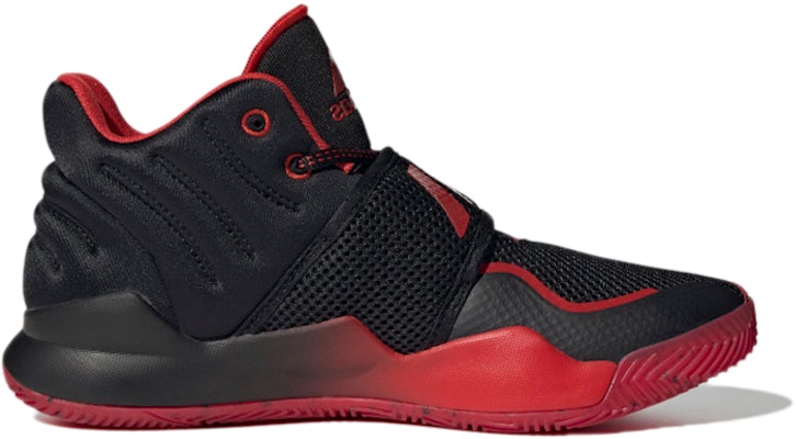 (Preschool) adidas Deep Threat Primeblue J 'Black Vivid Red' GZ0096 Order (Preschool) adidas Deep Threat Primeblue J 'Black Vivid Red' GZ0096