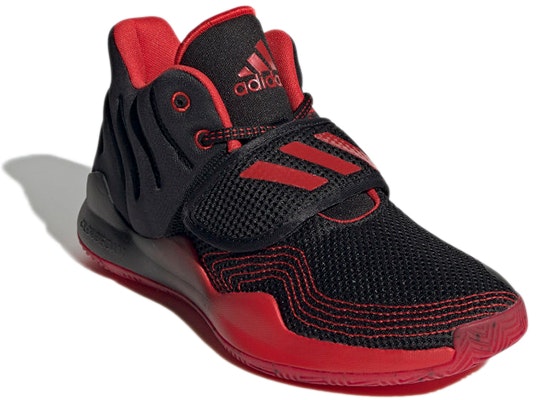 (Preschool) adidas Deep Threat Primeblue J 'Black Vivid Red' GZ0096 Lookbook (Preschool) adidas Deep Threat Primeblue J 'Black Vivid Red' GZ0096