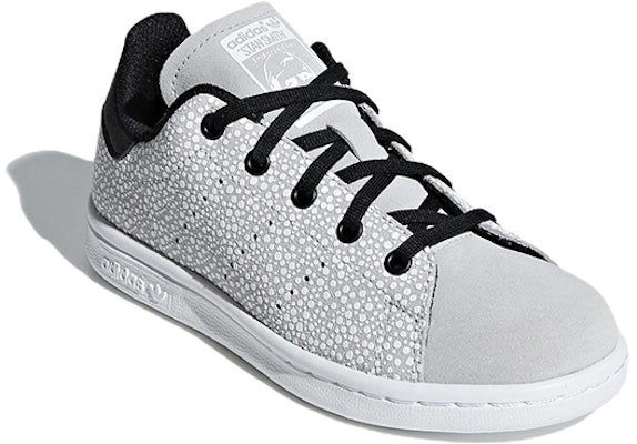中童 adidas Originals Stan Smith C 休閒 耐磨輕便 低幫 兒童板鞋 灰黑 Order 中童 adidas Originals Stan Smith C 休閒 耐磨輕便 低幫 兒童板鞋 灰黑