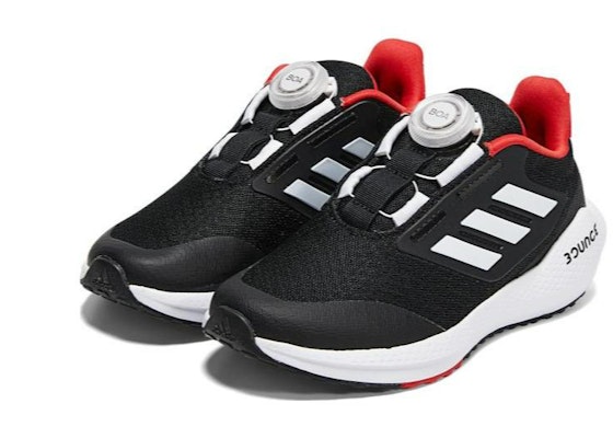(Youth) adidas Eq21 Run Boa Bounce 'Black White Red' GZ4519 Lookbook (Youth) adidas Eq21 Run Boa Bounce 'Black White Red' GZ4519