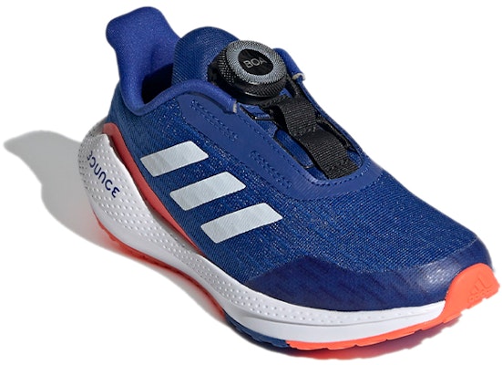 (PS) adidas EQ Run Boa K 'Biru Putih Oranye' FX2260 Lookbook (PS) adidas EQ Run Boa K 'Biru Putih Oranye' FX2260