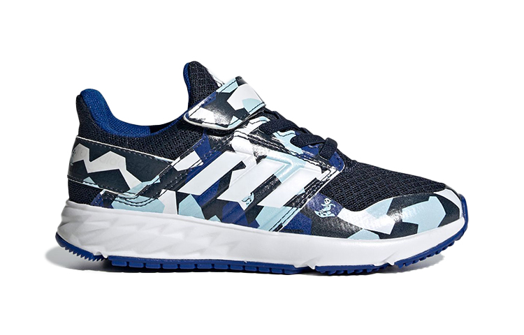 Order BP幼童 adidas Fortafaito 彈性鞋帶頂帶 藍色