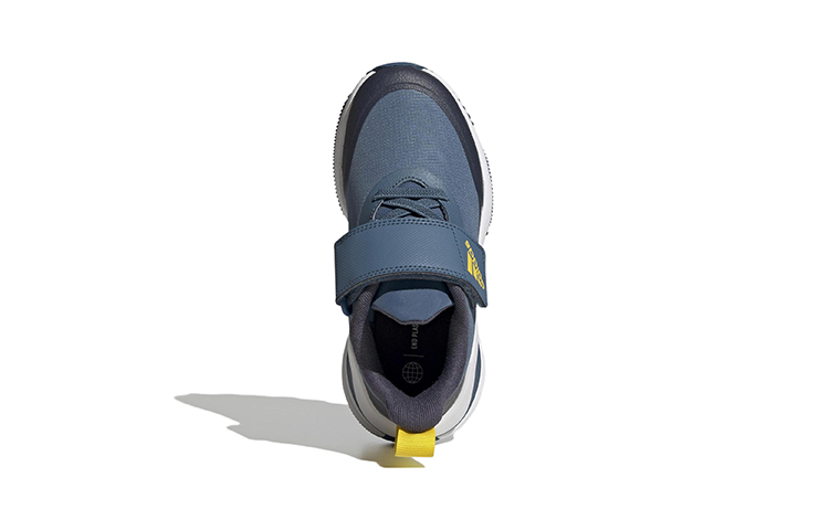 Shop 中童 adidas Fortarun 防滑耐磨 低幫 兒童跑步鞋 藍黑