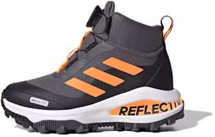 (Preschool) adidas Fortarun Boa Atr K Gray Orange Kid 'Gray Black Orange' FW2601 (Preschool) adidas Fortarun Boa Atr K Gray Orange Kid 'Gray Black Orange' FW2601