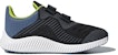 (PS) adidas Fortarun Cf K Wide Kasut Hitam/Kelabu CQ0000