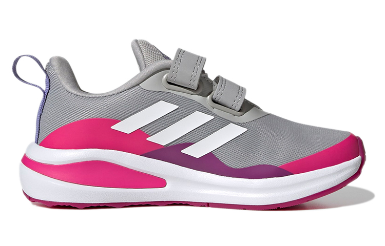 (PS) adidas Fortarun Double Strap K 'Grey Pink' 圖 2