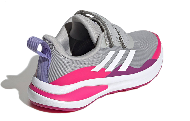 (PS) adidas Fortarun Double Strap K 'Grey Pink' 圖 4