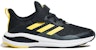 (PS) adidas FortaRun EL K 'Hitam Kuning Bercahaya' GZ1821