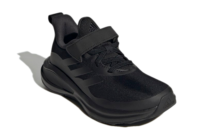 Lookbook (PS) 阿迪达斯 FortaRun 弹性系带 K '全黑' GY7601