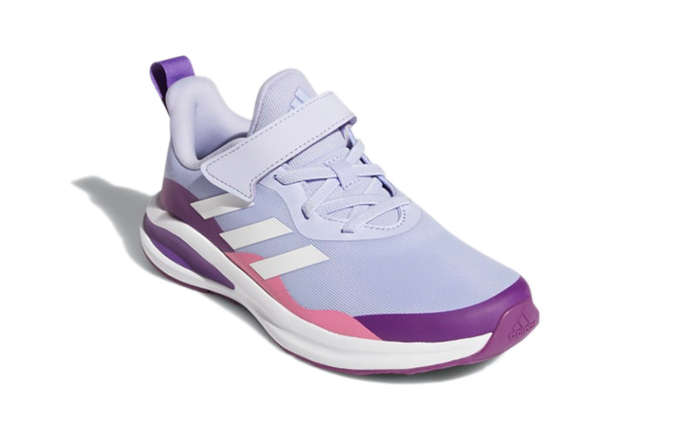 (PS) adidas Fortarun Elastic Lace 'Gray Purple' 圖 3