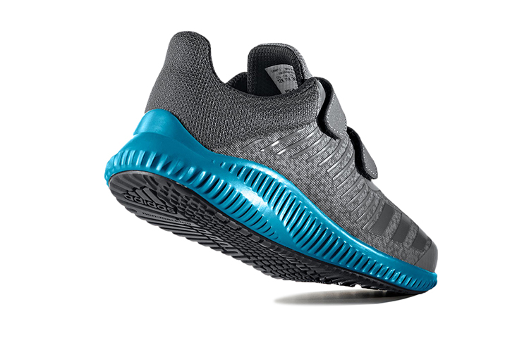 (Youth) adidas Fortarun Wide Cf 'Grey Blue' 圖 4