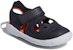 (PS) adidas Fortaswim 2 C Sandal Hitam Putih Kanak-Kanak G54065