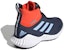 (PS) adidas Fortatrail Boa K Kasut Biru/Oren G27561