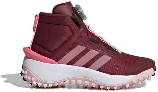 兒童 adidas Fortatrail 旋鈕舒適風範 減震耐磨 中筒 兒童跑步鞋 紅色 Order 兒童 adidas Fortatrail 旋鈕舒適風範 減震耐磨 中筒 兒童跑步鞋 紅色