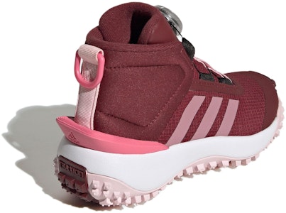 兒童 adidas Fortatrail 旋鈕舒適風範 減震耐磨 中筒 兒童跑步鞋 紅色 Shop 兒童 adidas Fortatrail 旋鈕舒適風範 減震耐磨 中筒 兒童跑步鞋 紅色
