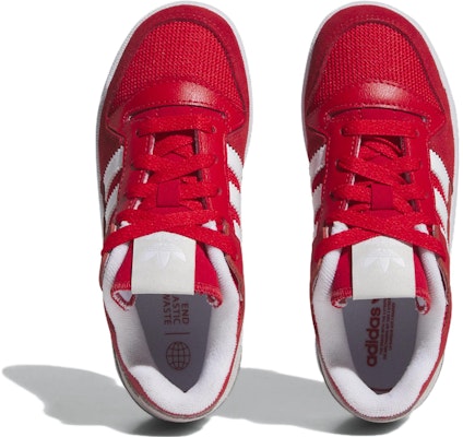 兒童 adidas originals FORUM Low 防滑耐磨輕便 低幫 兒童板鞋 紅白 Shop 兒童 adidas originals FORUM Low 防滑耐磨輕便 低幫 兒童板鞋 紅白