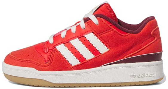 中童 adidas originals FORUM Low 舒適百搭 透氣輕便 低筒 兒童板鞋 紅白 Buy 中童 adidas originals FORUM Low 舒適百搭 透氣輕便 低筒 兒童板鞋 紅白
