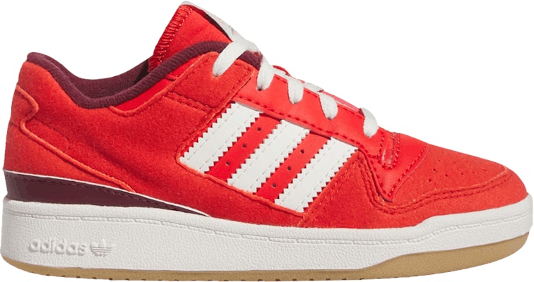 中童 adidas originals FORUM Low 舒適百搭 透氣輕便 低筒 兒童板鞋 紅白 Buy 中童 adidas originals FORUM Low 舒適百搭 透氣輕便 低筒 兒童板鞋 紅白