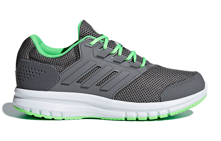(Youth) adidas Calzado Galaxy 4 K 'Grey White Green' 圖 2