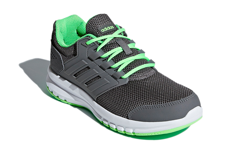 (Youth) adidas Calzado Galaxy 4 K 'Grey White Green' 圖 3