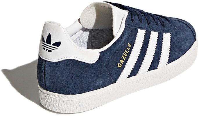 中童 adidas Originals Gazelle 低筒 兒童運動鞋 藍白 Shop 中童 adidas Originals Gazelle 低筒 兒童運動鞋 藍白