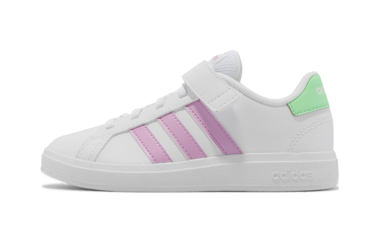 (Preschool) adidas Grand Court 2.0 EL 'White Collegiate Purple' GX7158