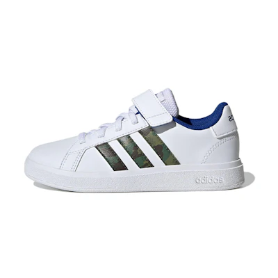 (Youth) adidas Grand Court 'Cloud White Royal Blue'